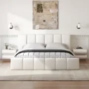 صورة سرير مودرن ليونز - خشب طبيعي