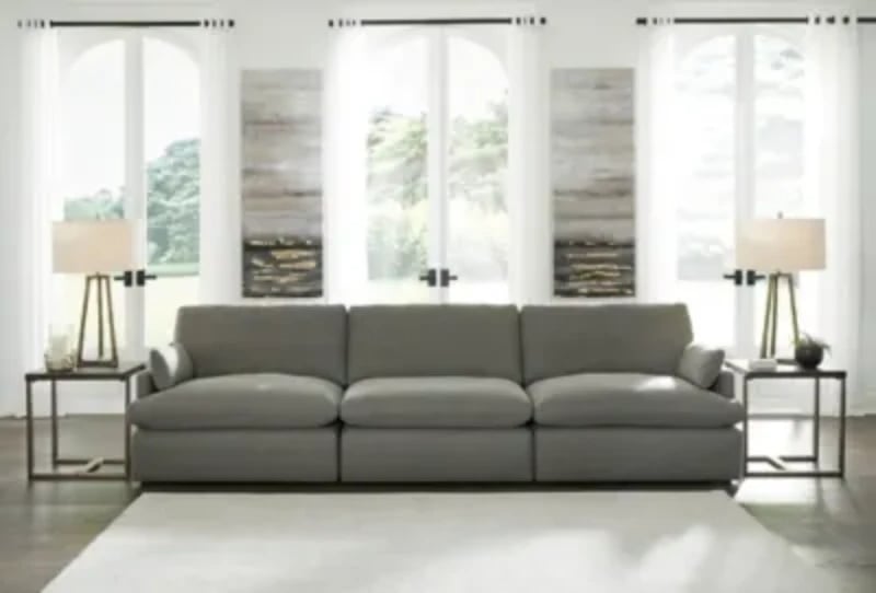 Picture of Tavani L-Shaped Sectional – Natural Wood Base
