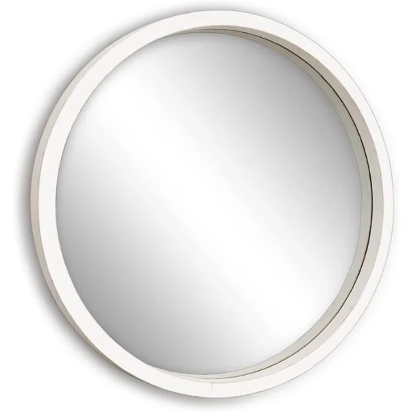 Eberlein Round Wood Wall Mirror