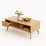 Picture of Splash Natural Wood Coffee Table – With Storage & Drawers