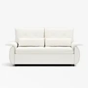 Velin Convertible Sofa Bed – Padded Arms with Natural Wood Frame