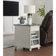 Picture of Ahmara Side table natural wood with storage