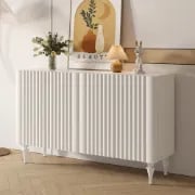 Picture of Loraya Natural Wood Sideboard – Classic Silhouette with Sculpted Texture