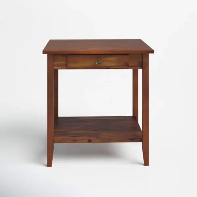 Picture of Aidan Natural wood side table - One drawer