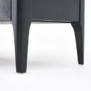 Lisco Sideboard – Natural Wood with Marble Top and Golden Handles