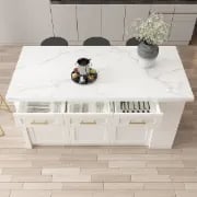 Grata Kitchen Island with Storage