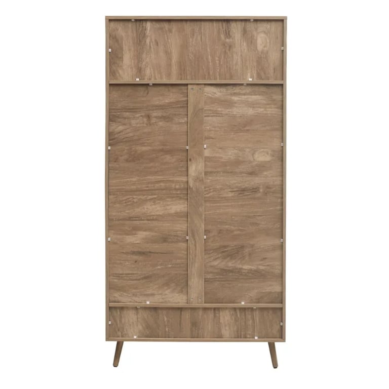 Picture of Arden Natural Wood & Rattan Wardrobe