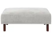 Lirio Rectangular Ottoman – Soft Upholstery with Wooden Legs