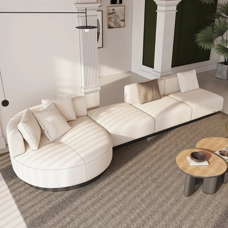 Picture of Sandro L-Shaped Sectional – Natural Wood