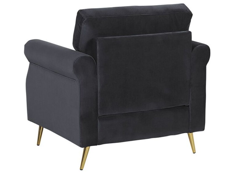 Daroa Modern Armchair – Natural Wood with Stainless Steel Legs