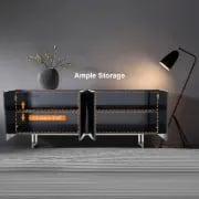 Picture of Venela Modern Sideboard Natural wood with Metal legs