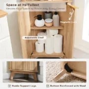 Picture of Bronze Natural wood Bathroom Cabinet