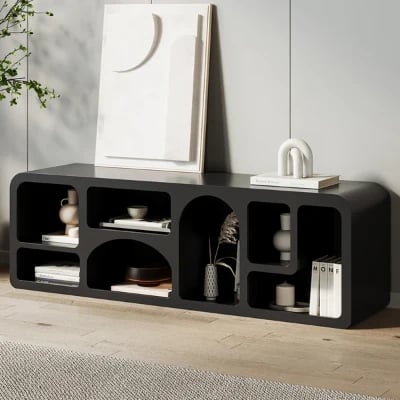 Picture of Silven Modular TV & Bookcase Unit – Natural Wood