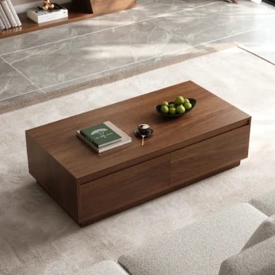 Picture of Alvaro – Natural Wood TV Stand with Coffee Table