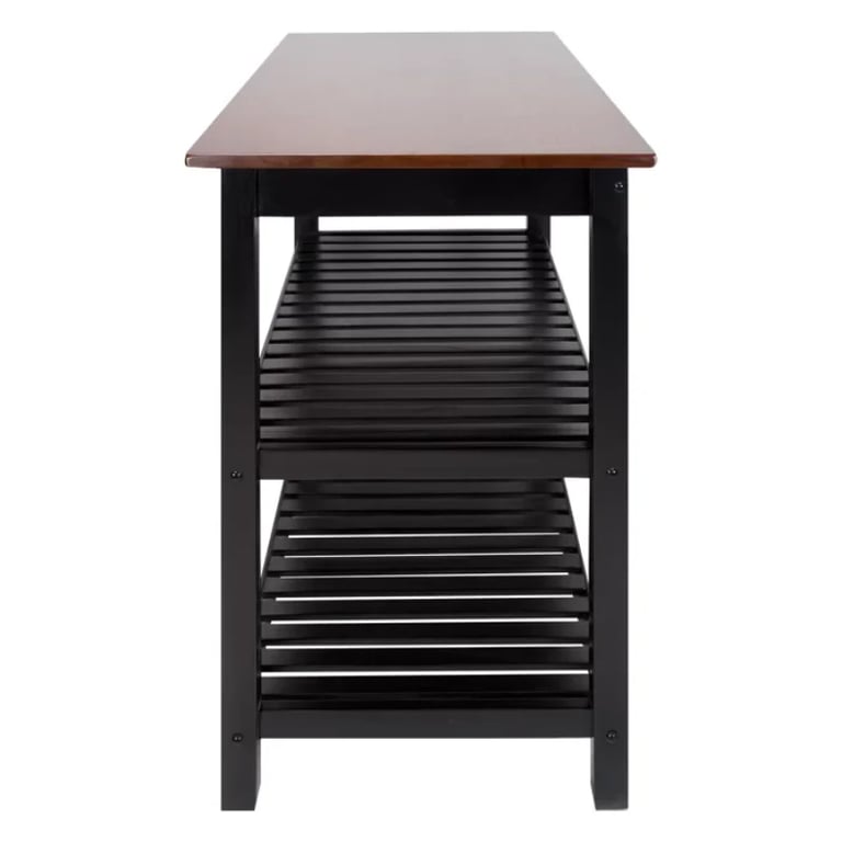 Moppi Solid Wood kitchen Island With Shelves