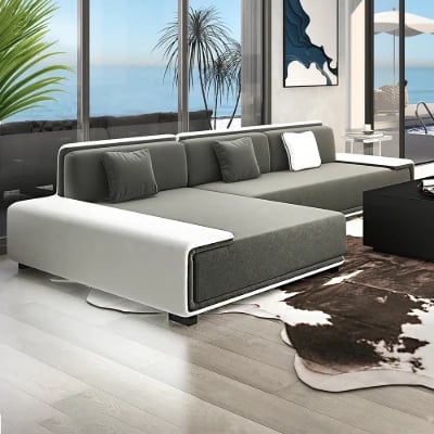 صورة لونڤيا – كنبة زاوية قابلة للتحويل إلى سرير بتصميم مرن