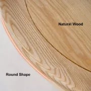 صورة كراك طاولة قهوة خشب طبيعي وراتان