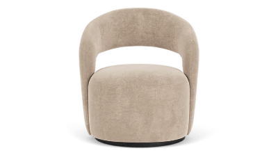 Picture of Patchie Patchwork Accent Chair – Soft Upholstery with Natural Wood Base