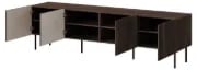 Picture of Solaro – Slatted Wood TV Stand with Metal Legs