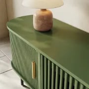 Valeno – Practical TV Unit – Natural Wood with Metal Legs