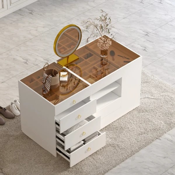 Picture of Seren Natural Wood Dresser – Multi-Drawer Storage with Organizers