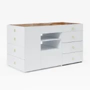 Picture of Seren Natural Wood Dresser – Multi-Drawer Storage with Organizers