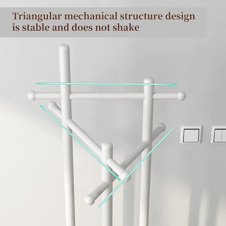 صورة آنتيك شماعة ستاند - خشب طبيعي