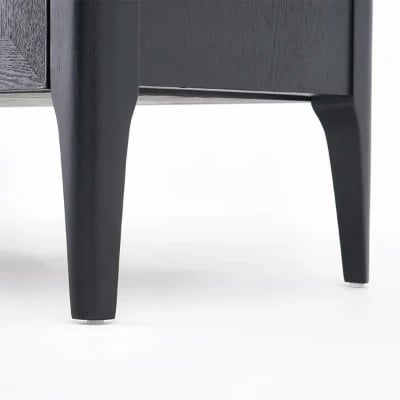 Lisco Sideboard – Natural Wood with Marble Top and Golden Handles