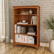 Colton – Elegant Natural Wood Bookcase