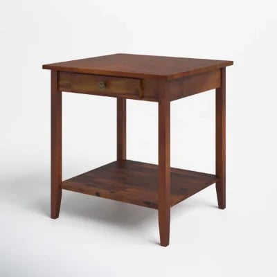 Picture of Aidan Natural wood side table - One drawer