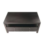 Jozlyn Natural Wood Coffee Table In Espresso Finish