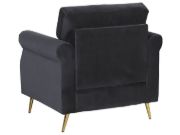 Picture of Daroa Modern Armchair – Natural Wood with Stainless Steel Legs