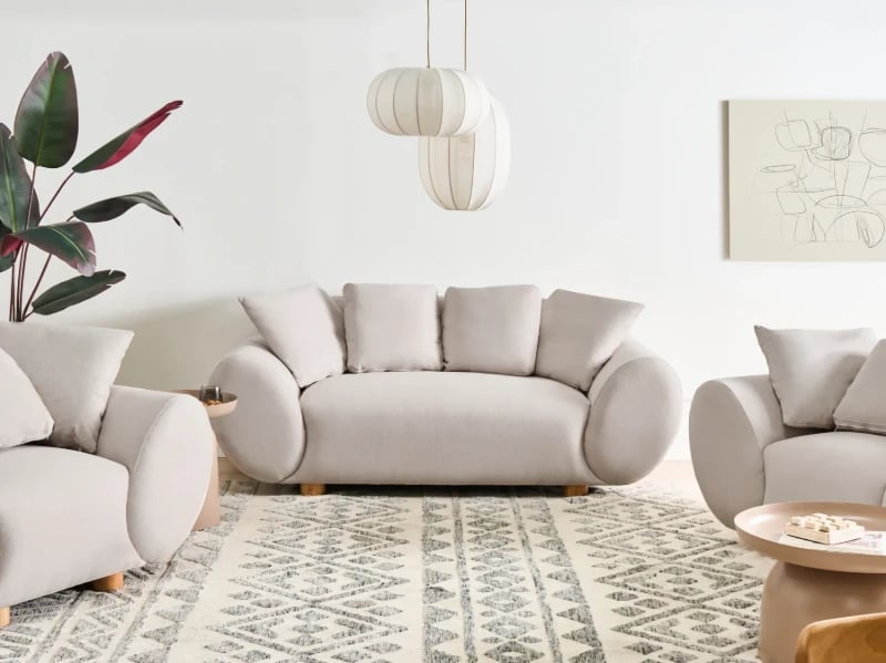 Amélie Sofa - Natural wood.