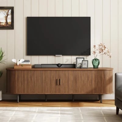 Rivano Modern TV Unit with Contemporary Design – Natural Wood