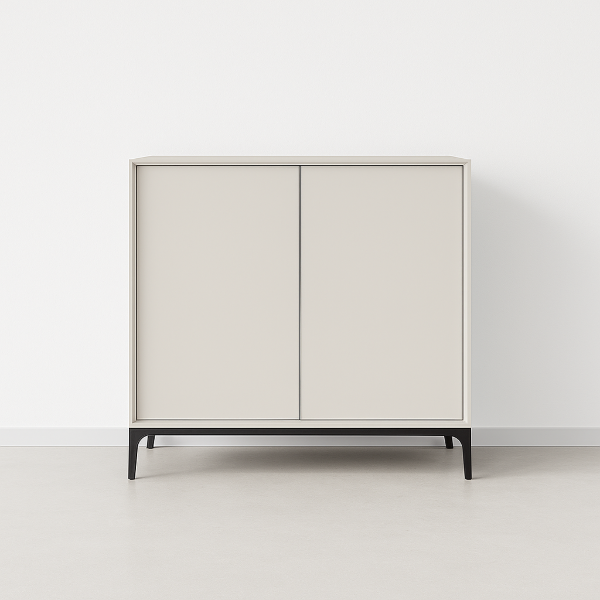 Picture of Caval White Shoe Storage Cabinet with 2 Doors