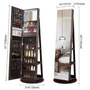 Picture of Woody Rotating  Full length mirror jewelry Armoire