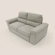 صورة مينيرفا – أريكة بمسند وسادة خلفي – راحة بلون البيج الناعم وتصميم بمساند أذرع دائرية