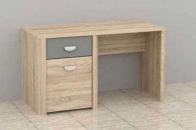 Picture of Cléon Modern Desk with 2 Drawers – Natural Wood