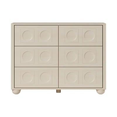 صورة خزانة نوفا – أناقة كلاسيكية مع  ٦ أدراج واسعة