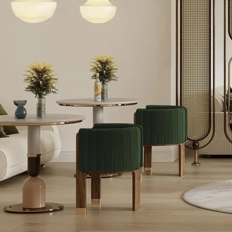 Picture of Arlin Modern Accent Chair – Natural Wood  & Steel Accents