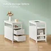 Picture of Andru Modern Side table - Natural Wood