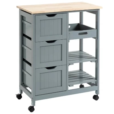 Kulinos Small Kitchen Island with Wheels