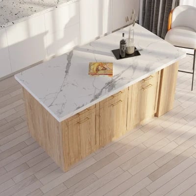 Grata Kitchen Island with Storage