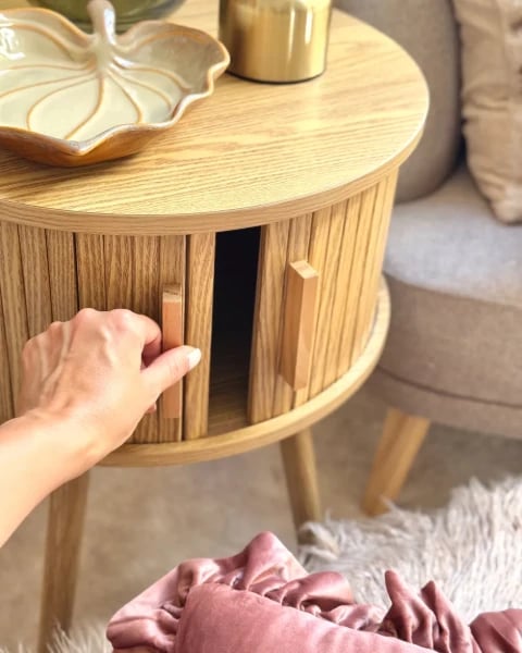 Picture of Élise Natural wood - Side Table.