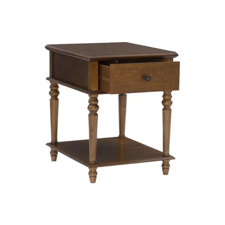 Picture of Rakan Side table natural wood - One Drawer