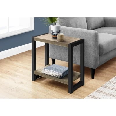 Picture of Brulotte Natural wood Side table - One shelf