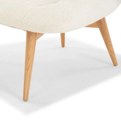 Picture of Elton Accent Chair – Classic Meets Modern with Natural Wood Legs