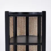 صورة طاولة غرفه نوم راتان مع خشب طبيعي - كلاي