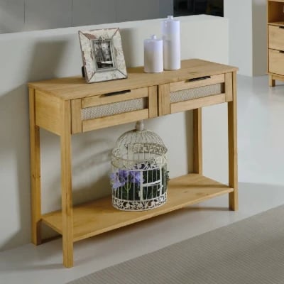 Fleurie Console - Natural wood.