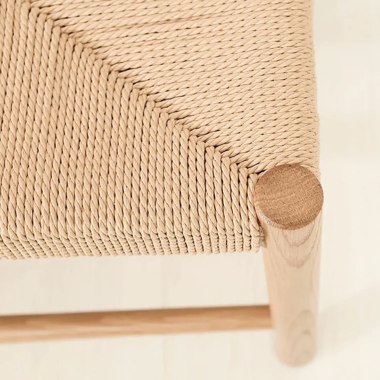 صورة مقعد ساكو بوهو من الخشب المنسوج